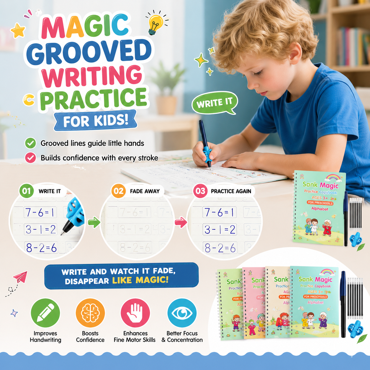 Kids Practice Copybook Set