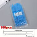 100Pcs Reusable Nylon Cable Ties – Heavy-Duty Locking Straps for Home, Office & Cable Management