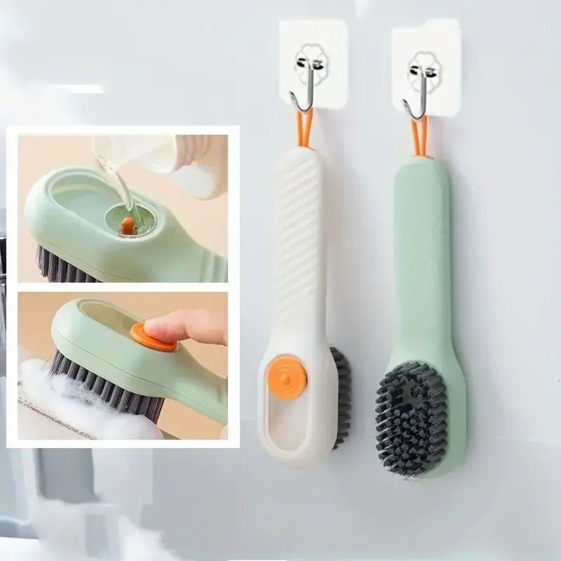 1pc Multi-function Automatic Spot Shoe Brush – Soft Hair Handheld Cleaning Tool