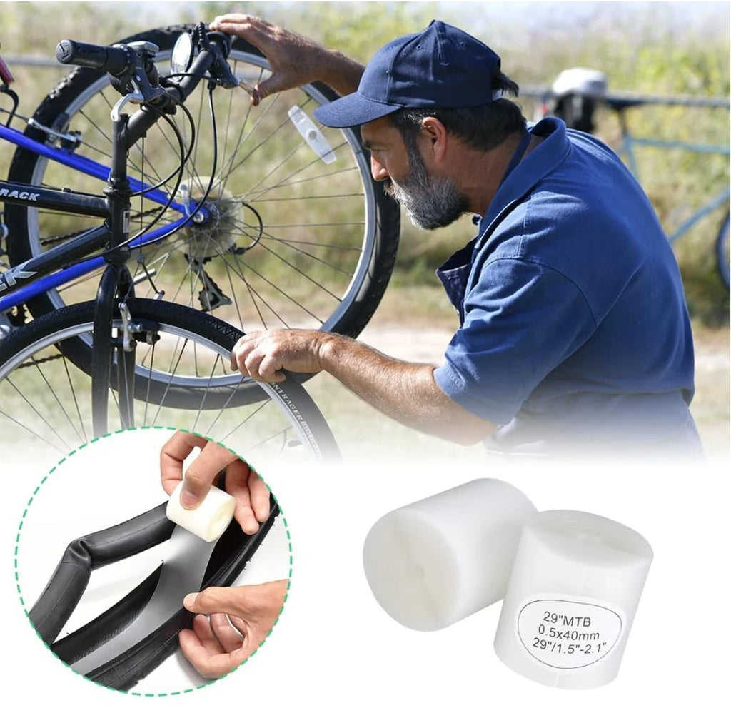 2pcs Bike Tire Liner Puncture-Proof Belt Pads – Anti-Puncture Tyre Protector Tape for 700C & 29" Tires