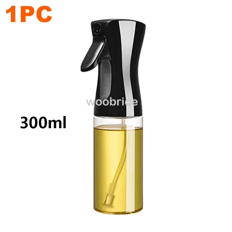 3PCS 200/300ml Oil Sprayer Bottle 1PC Kitchen Cooking Oil Dispenser Fitness Fat Loss Camping BBQ Vinegar Sauce Sprayer Bottle