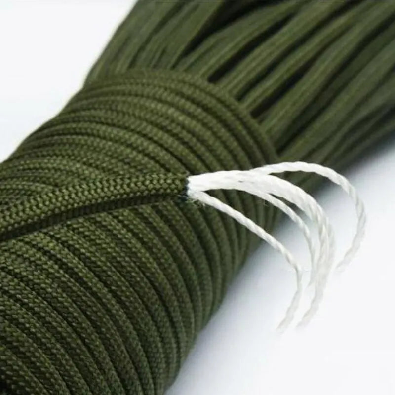 31m Handwoven Seven Core Umbrella Rope – 4mm Diameter Multi-Use Outdoor Camping & Emergency Rope