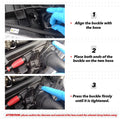 3PCS Radiator Hose Retaining Spring Clip For BMW E39 E38 E60 E90 745Li X5 E46 325i 328i M3 540i 740iL 740i Horse Shoe Clip Clamp