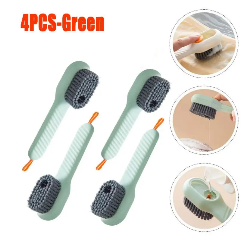1pc Multi-function Automatic Spot Shoe Brush – Soft Hair Handheld Cleaning Tool