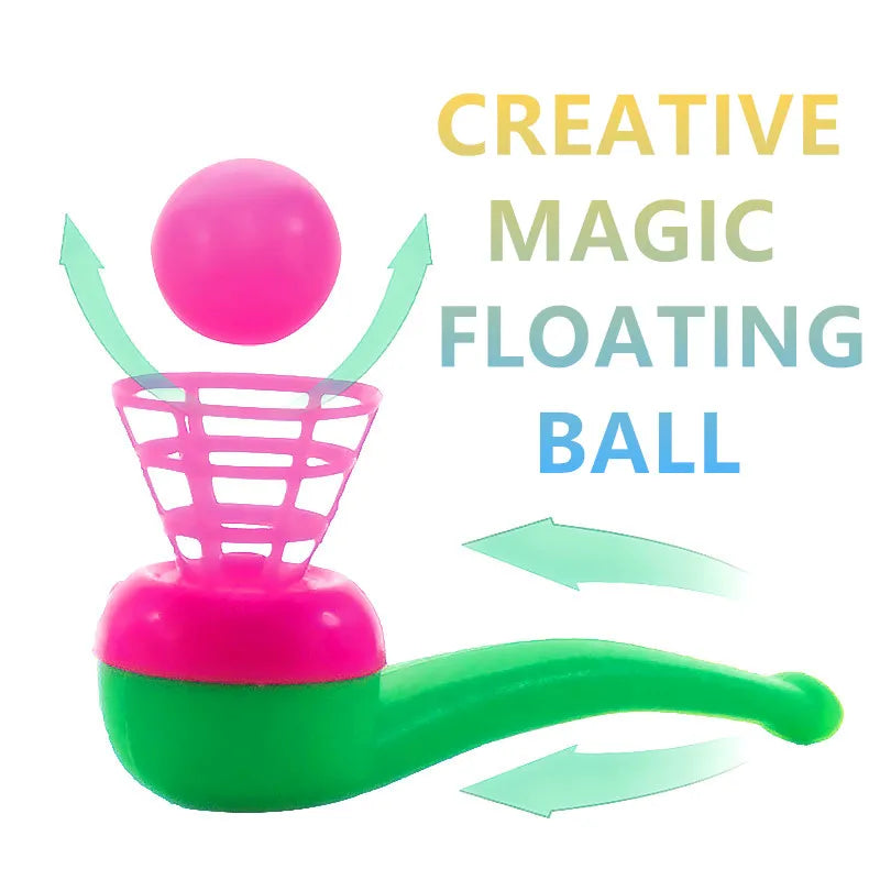 2–8pcs Classic Blow Ball Tube Toy – Magic Floating Ball Game for Balance & Focus