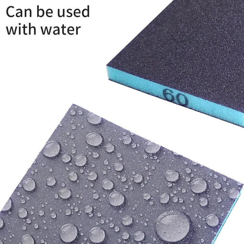 6‑Pack Sanding Sponge Set – Washable 60–320 Grit Sponges for Wood, Metal & Polishing
