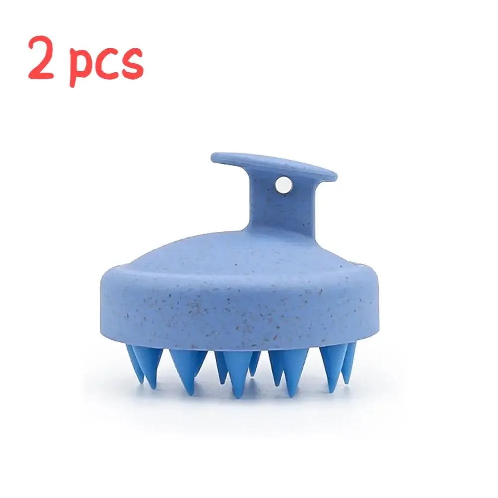 1pc Silicone Shampoo Brush Body Massage Brush Bath Shower Brush Salon Hairdressing Tool Scalp Massage Comb Hair Washing Comb