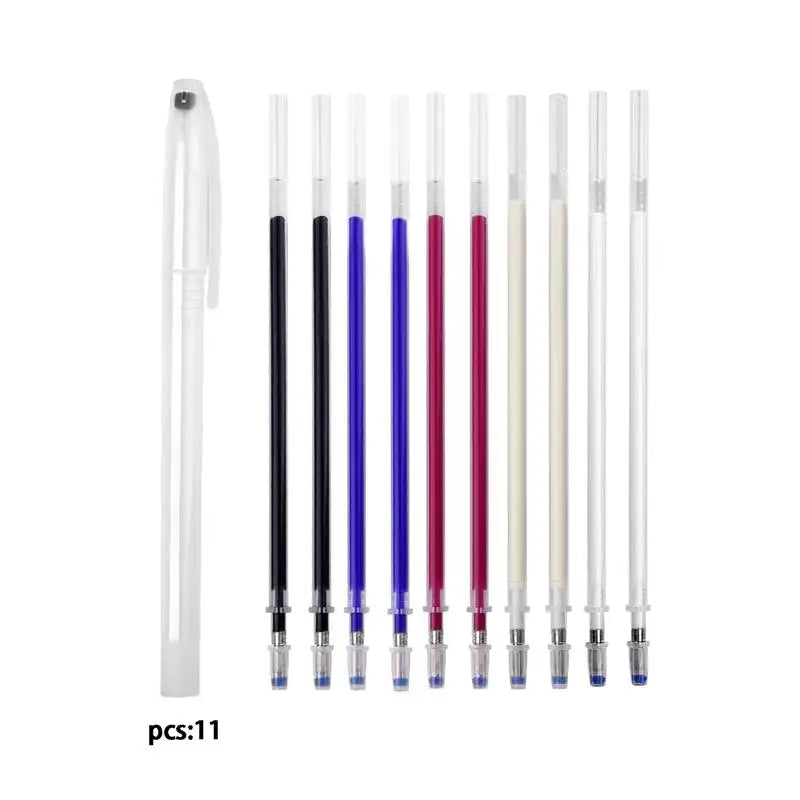 1Set High Temperature Disappearing Marker Pens – Heat Wrap Fade-Out Fabric Markers for Sewing & DIY