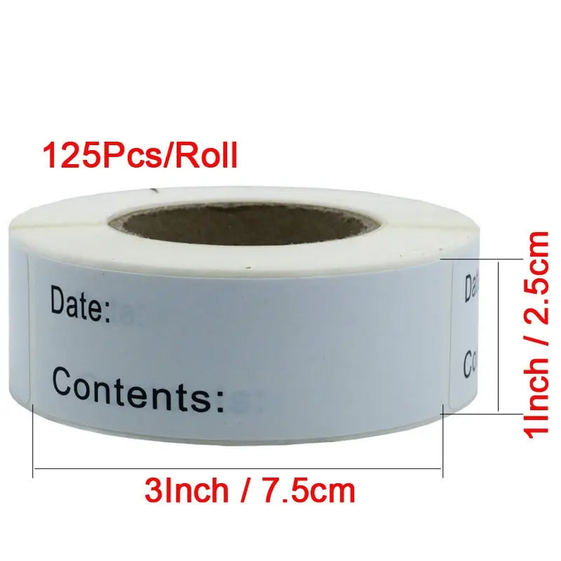 1 Roll of Date Label Stickers for Food Storage – Kitchen, Packaging & Condiment Marking