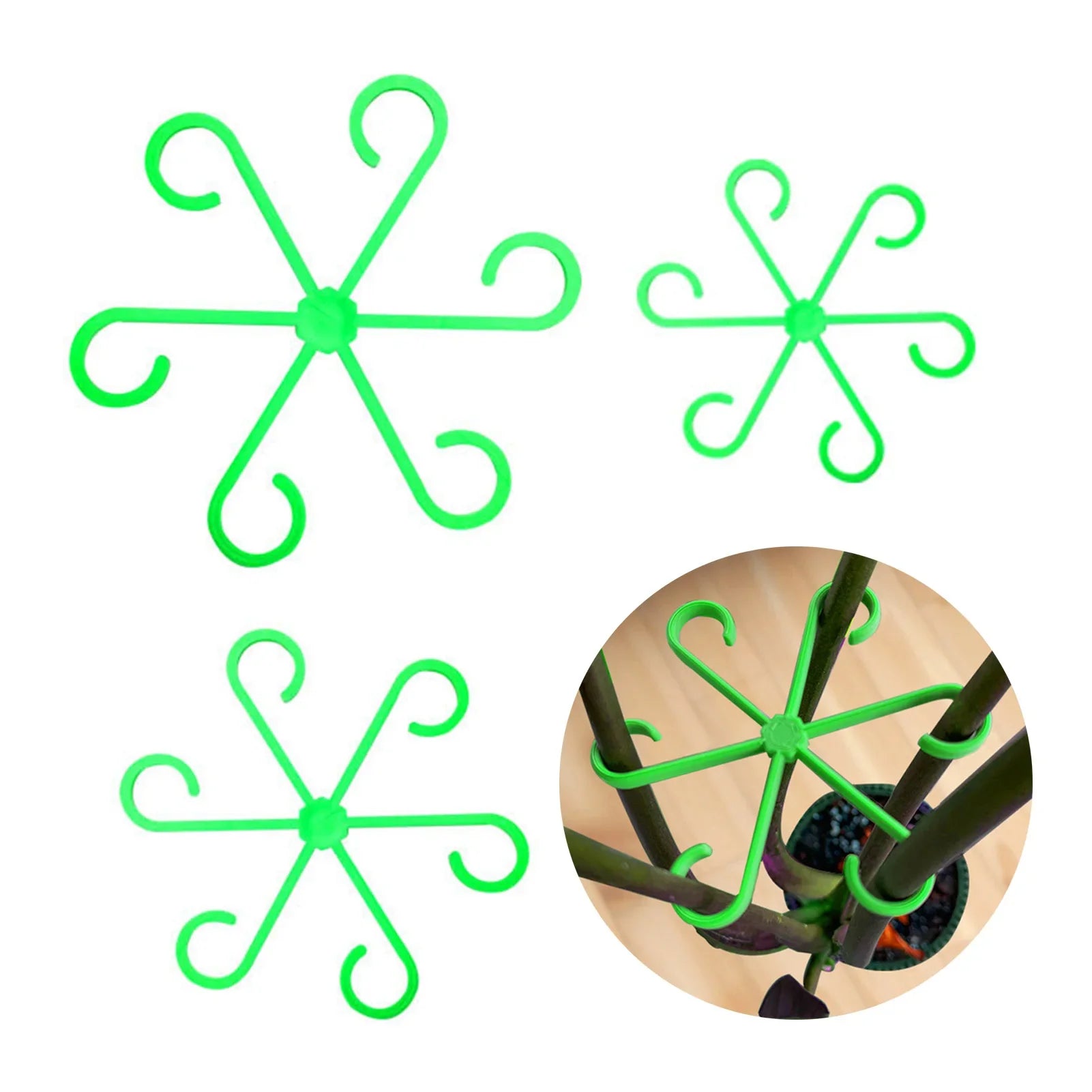 4Pcs Plastic Plant Trellis Set – Indoor & Outdoor Stem Support for Climbing Vines