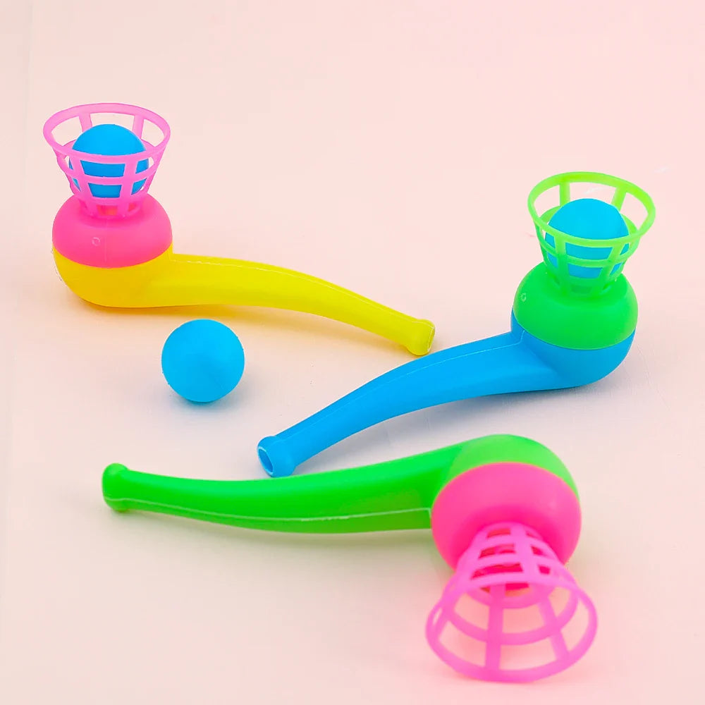 2–8pcs Classic Blow Ball Tube Toy – Magic Floating Ball Game for Balance & Focus