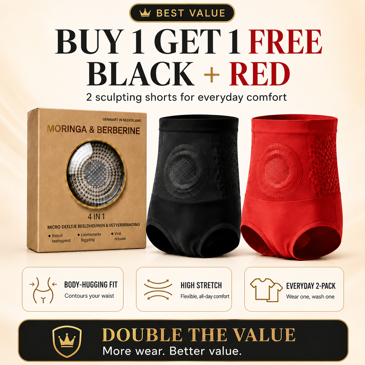 High Waist Tummy Control Shapewear Shorts – Seamless Body Shaper for Women, Butt Lifting & Thigh Slimming