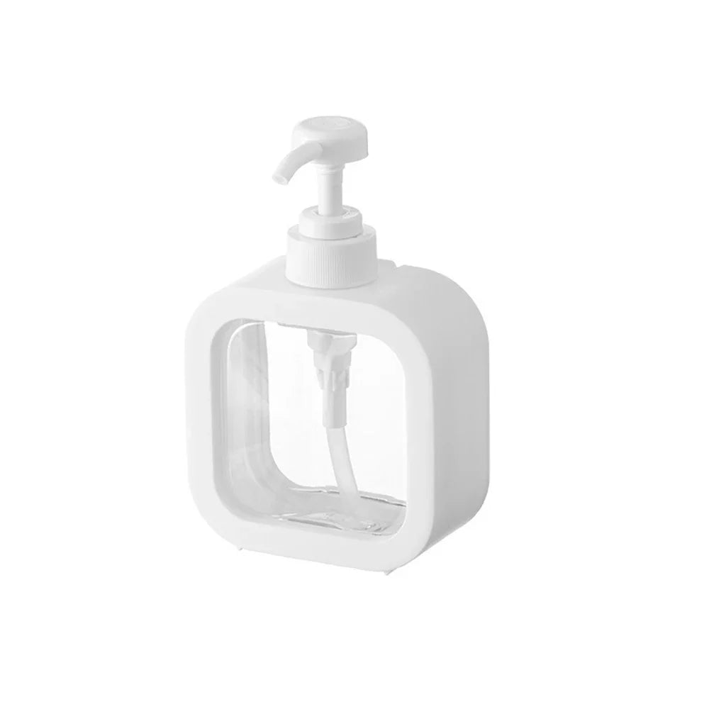 1/2 PCS Large-Capacity Soap Dispenser Bottle – Transparent Plastic Press Bottle for Travel & Home Use