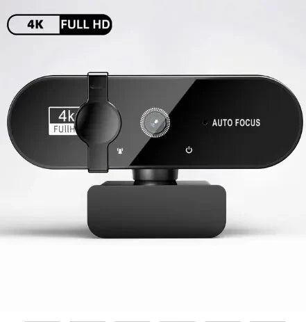 4K Webcam with Microphone – 1080P & 2K Full HD USB Web Cam, Autofocus, 30fps for PC & Laptop Video Calls