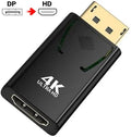 4K DP DisplayPort to HDMI-compatible Adapter Converter Display Port DP to HDMI-compatible HDTV Adapter Video Audio Laptop PC