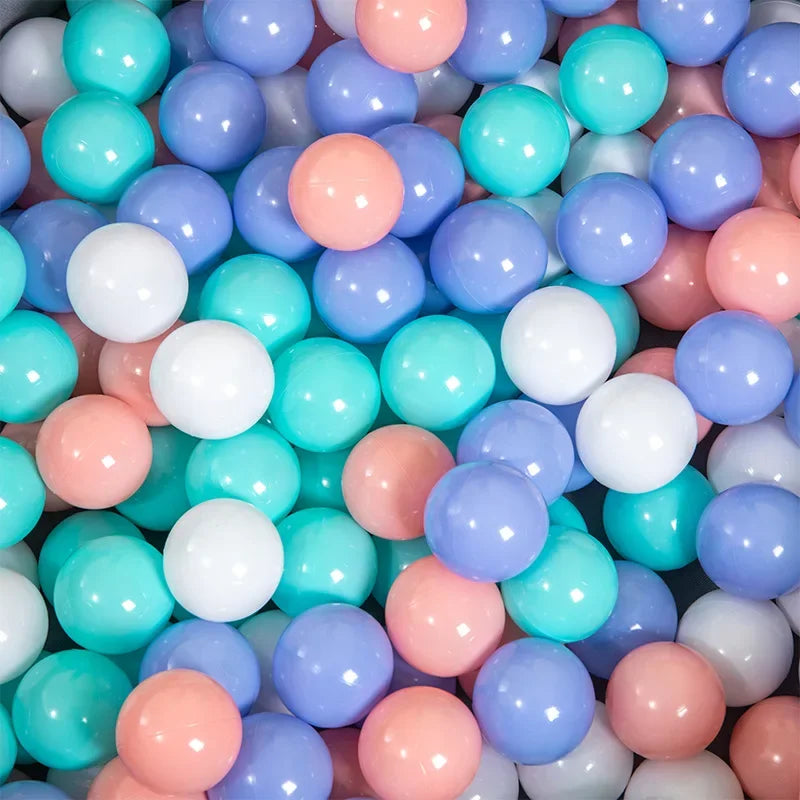 50pcs Colorful Love Star Ocean Balls – Eco-Friendly Plastic Balls for Baby Play Pits & Pools