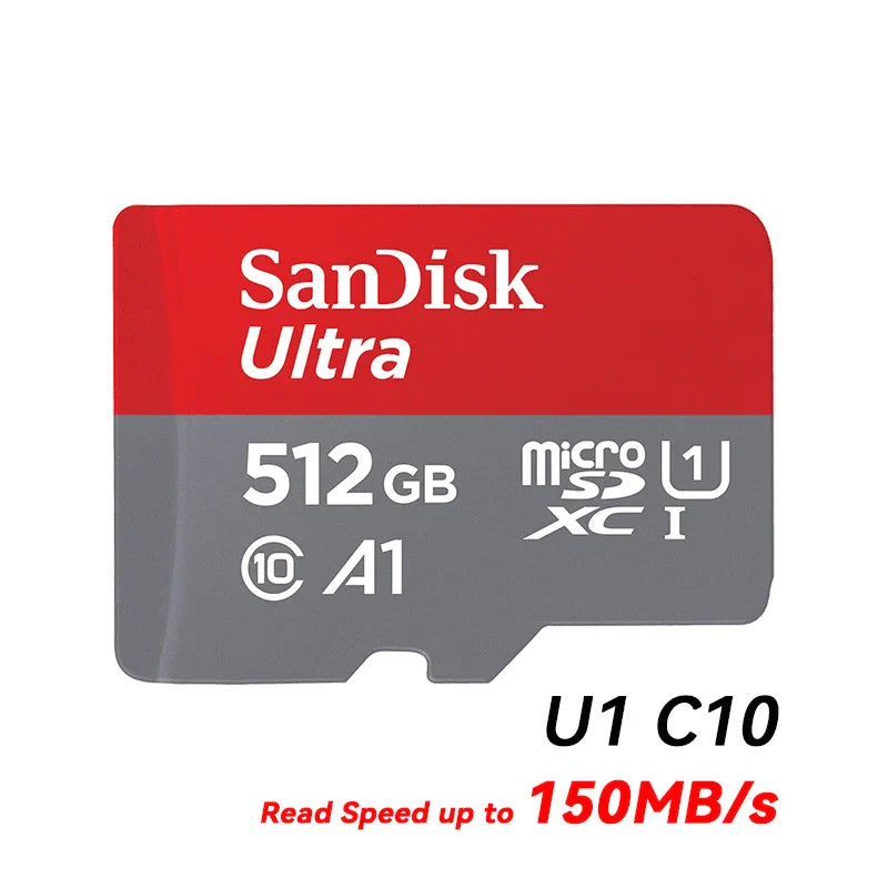 100% Original SanDisk Micro tf Card 256GB 128GB 64GB 32GB A1 Class 10 Memory Card UHS-1 TF Flash Card for Samrtphone/PC