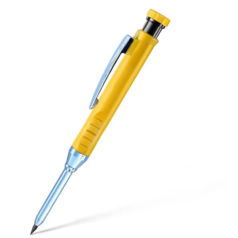 2.8mm Solid Mechanical Carpenter Pencil – Woodworking Construction Pencil with Built-In Sharpener