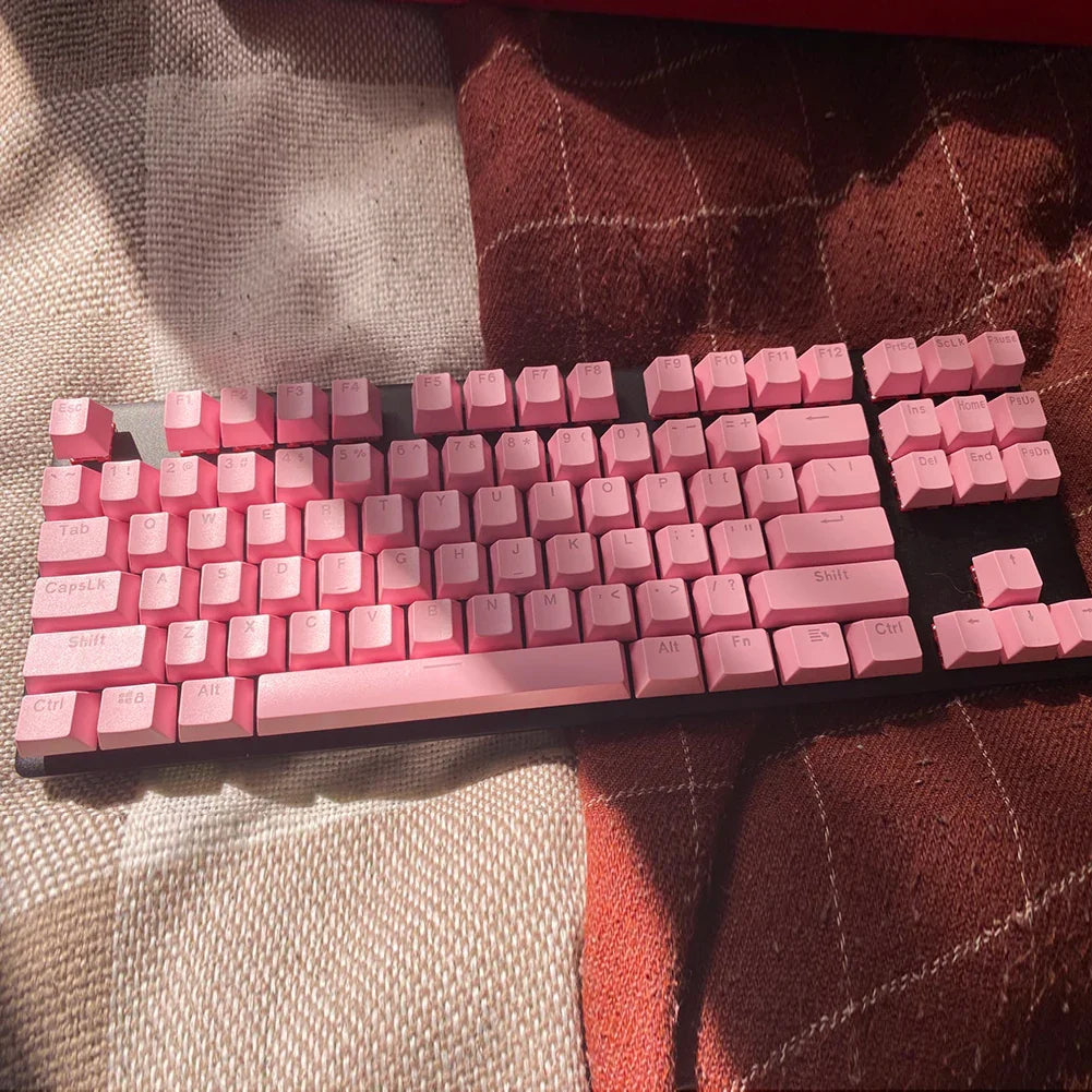 104pcs Universal Mechanical Keyboard Keycaps – Ergonomic Blank ABS Keycaps for Cherry MX Backlit Mechanical Keyboards
