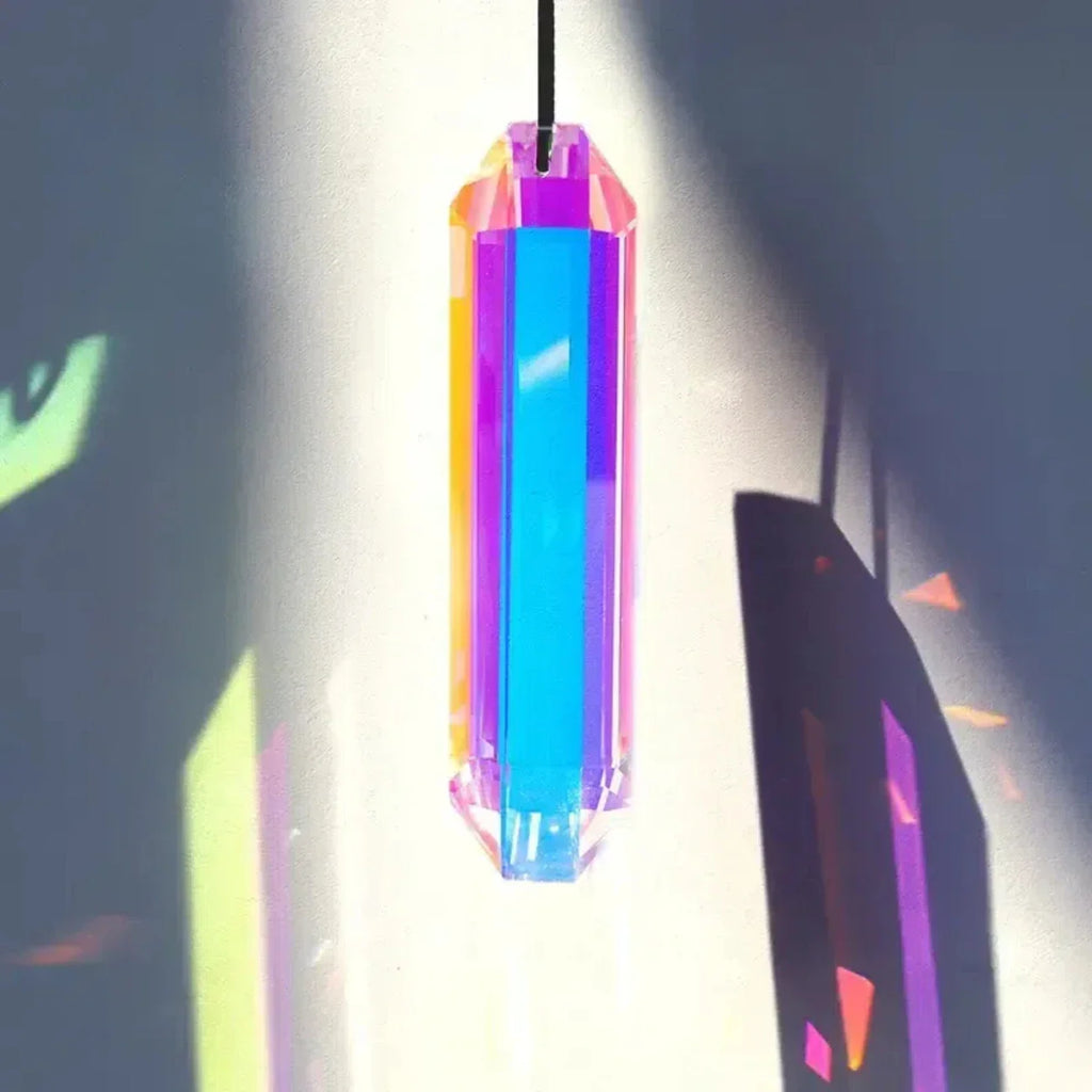 2 PCS Crystal Rainbow Sun Catcher Window Prism Pendants – Garden Hanging Ornaments & Home Décor