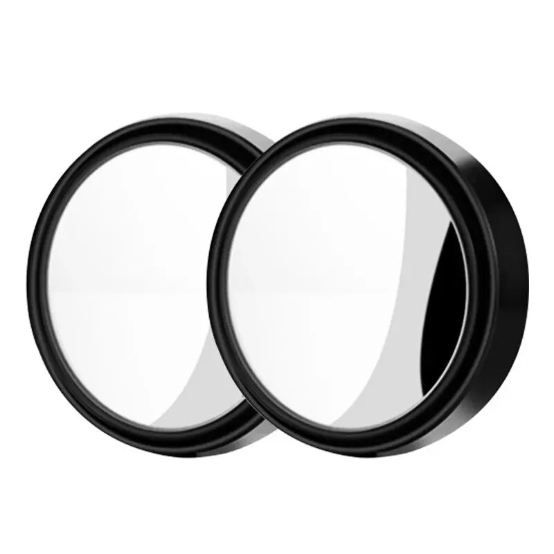 2pcs Car Blind Spot Mirrors – Multifunctional Convex Rearview Rain Cover for Expanded Driving Safety
