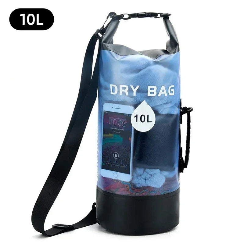 10L–20L Waterproof Dry Bag Backpack – Floating Pouch for Kayaking, Trekking, Boating & Rafting