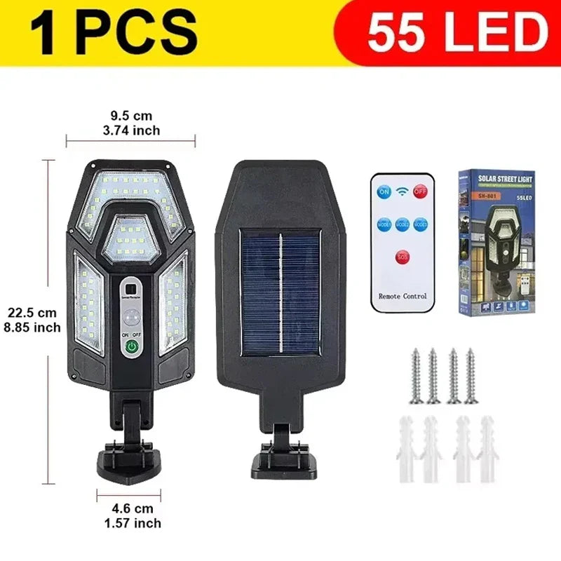 15000LM Solar Light with Motion Sensor – IP65 Waterproof Outdoor Solar Lamp for Garden, Street & Wall Lighting