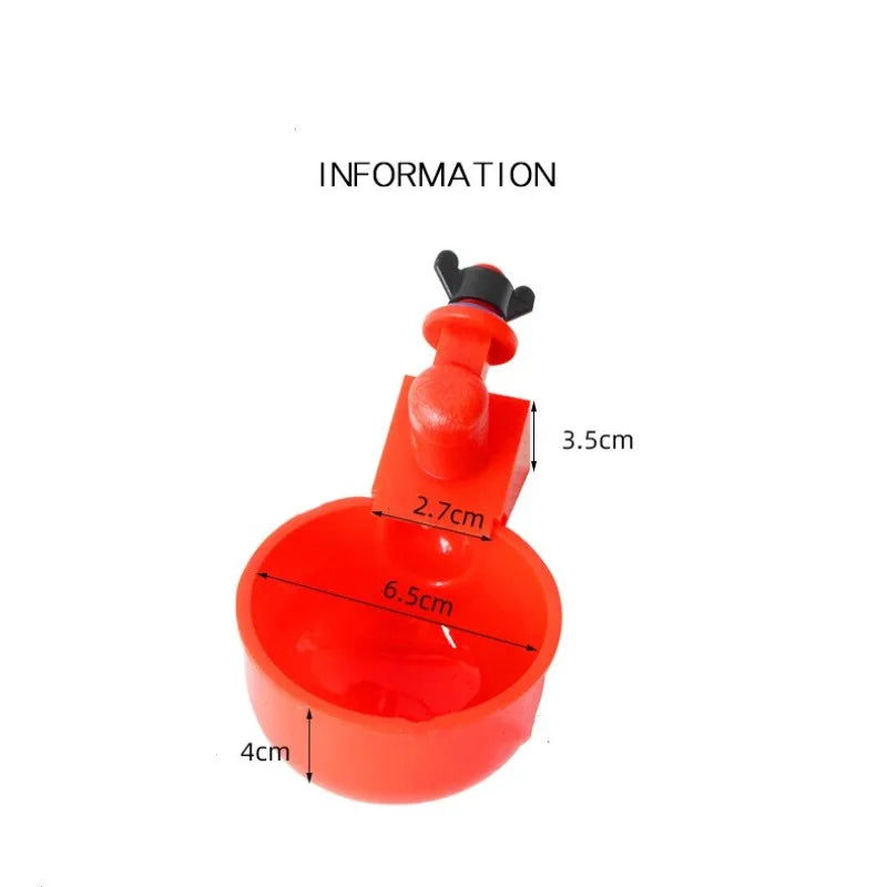 20PCS Chicken Drinking Cups – Automatic Poultry Water Feeder for Chicks, Ducks & Quails