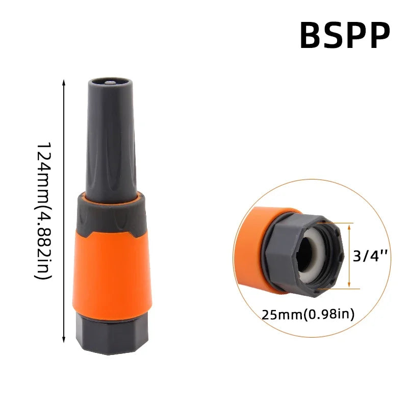1/2" 3/4" 1 Inch Garden Hose Quick Connector Stopwater Connector Garden Tap Water Gun Coupler Watering Pipe Fitting