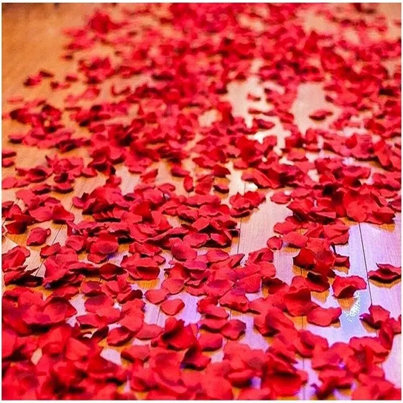 2000 Pieces Silk Cloth Rose Petals – Simulated Flower Petals for Wedding Room Decoration & Event Supplies