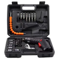47 PCS Rechargeable Cordless Screwdriver Kit – Portable Electric Screwdriver 1800 mAh Battery for Home Maintenance
