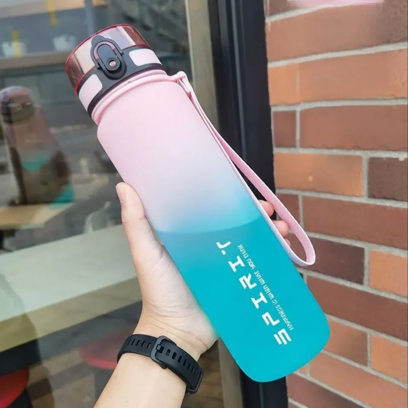 500ML/650ML/1000ML Large Capacity Sports Water Bottle – Leak Proof Portable Gym & Travel Hydration Jug