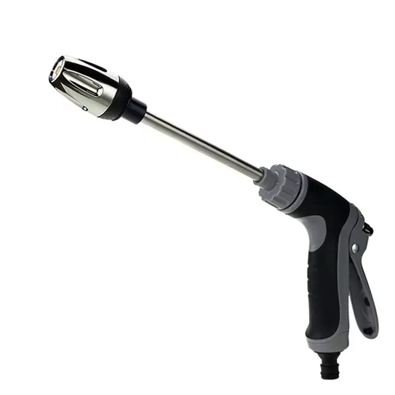 1pc High Pressure Car Wash Water Gun Household Car Wash Tools Metal Extension Rod Rubber Coating Hand Garden Irrigation