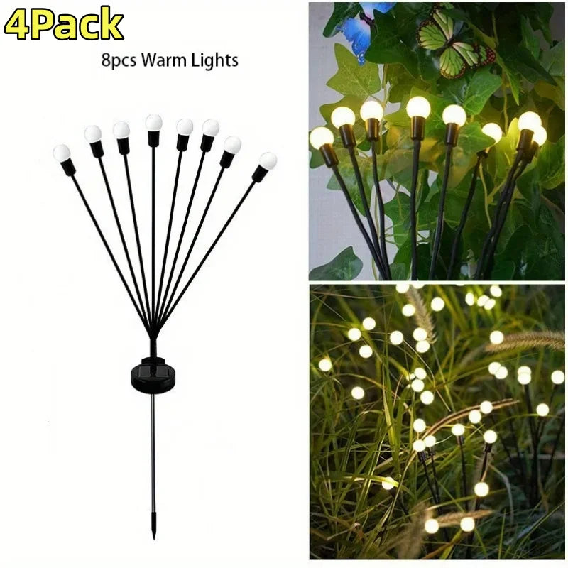 1pc Solar Firefly Lamp: Add A Magical Glow To Your, Or Party For Christmas, Halloween, Thanksgiving Easter gift Halloween Gift