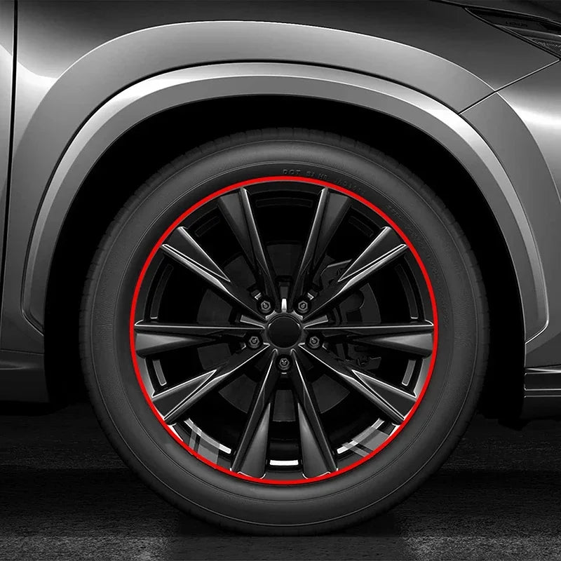 8M Car Wheel Rim Protection Strip – Decorative Rubber Moulding Trim for Tire Styling & Tyre Guard