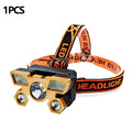 5LED USB Headset Flashlight – High-Brightness Rechargeable Headlamp for Outdoor, Fishing & Household Use