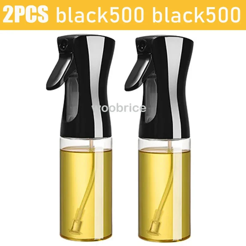 3PCS 200/300ml Oil Sprayer Bottle 1PC Kitchen Cooking Oil Dispenser Fitness Fat Loss Camping BBQ Vinegar Sauce Sprayer Bottle