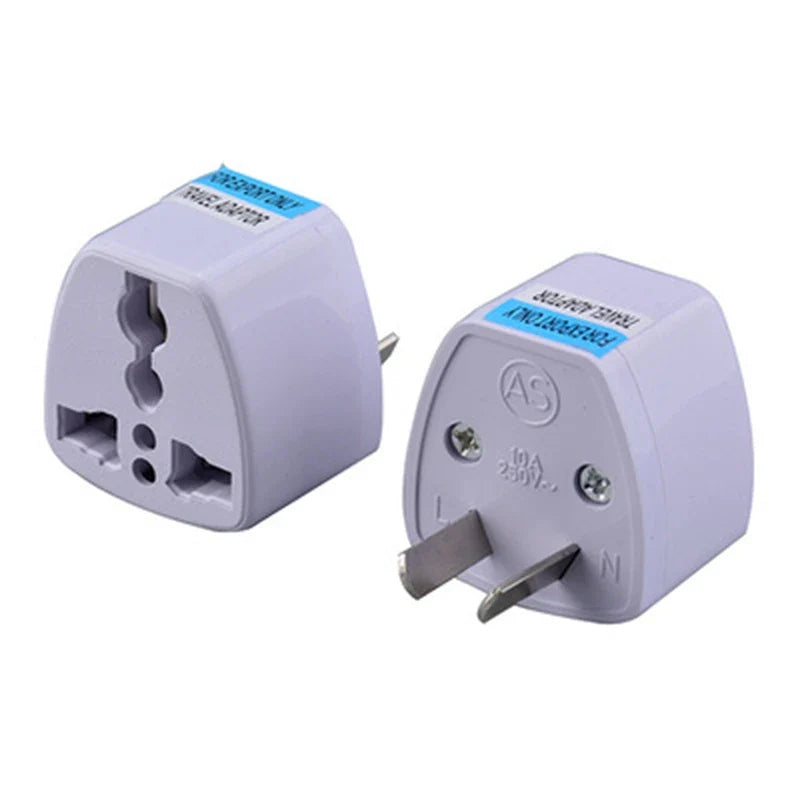 1PC Universal US UK AU to EU Plug Adapter – Travel Wall Charger Socket Converter with 2 Round Pins