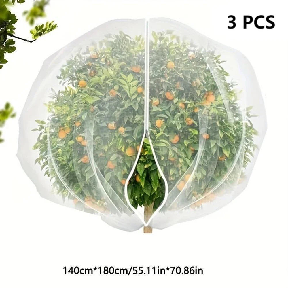 3Pcs Plant Protection Bag Cover Netting – Anti-Bird & Insect Mesh Bags for Fruit Trees, Vegetables & Garden Pest Control