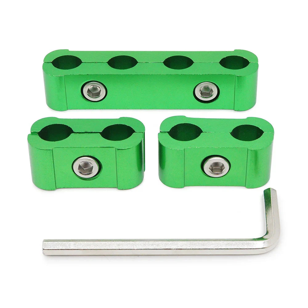 3pcs Car Spark Plug Electrical Wire Clamp Kit For 8mm 9mm 10mm Purple Black Red Golden Silver Blue Green