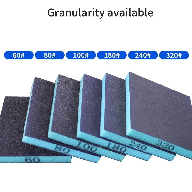 6‑Pack Sanding Sponge Set – Washable 60–320 Grit Sponges for Wood, Metal & Polishing