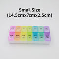 7-Day Travel Pill Organizer – Portable Weekly Pill Case with 14 Grids for Vitamins & Medications