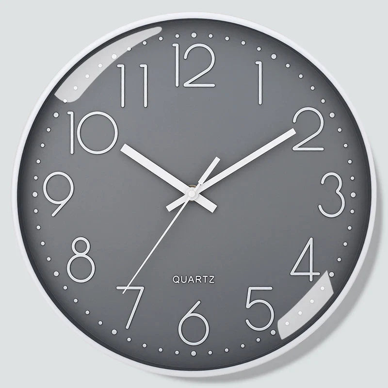 8-Inch Silent Quartz Wall Clock – Minimalist Digital Home Decor for Living Room & Bedroom