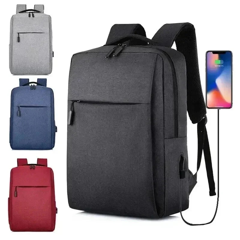 15.6-Inch Men’s Laptop Backpack – Waterproof Travel Bag with USB Charging Port for Business, School & Commute