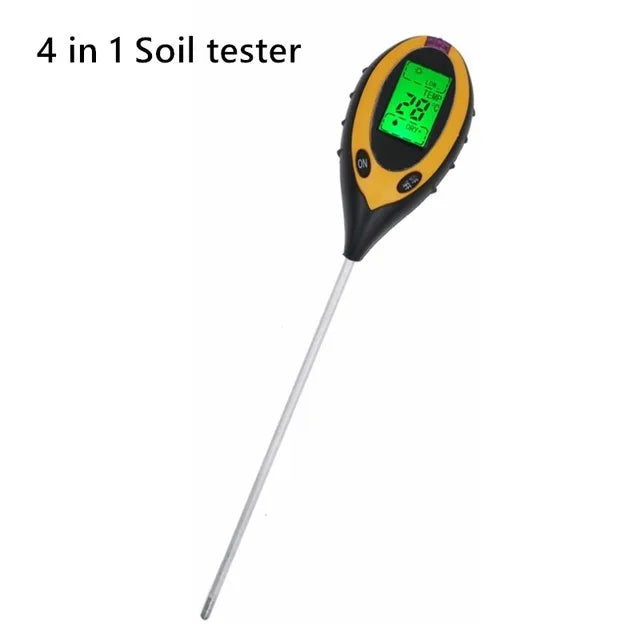 5-in-1 PH Soil Tester – Portable Moisture Meter, Thermometer, Humidity & Water Analyzer for Gardening & Hydroponics