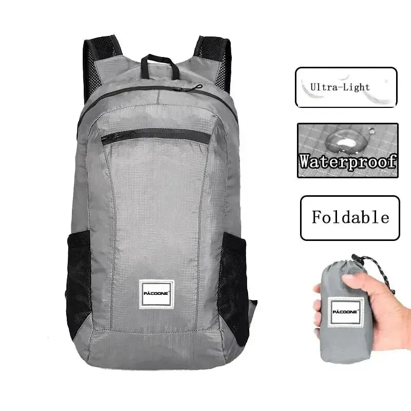 20L Ultralight Foldable Hiking Backpack – Waterproof Travel Daypack for Men & Women