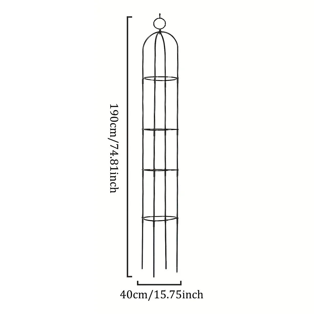 1pcs Metal Garden Trellis Plant Support Climbing Vines Flowers Stands Adjustable Height High-quality Outdoor Yard Decor Props