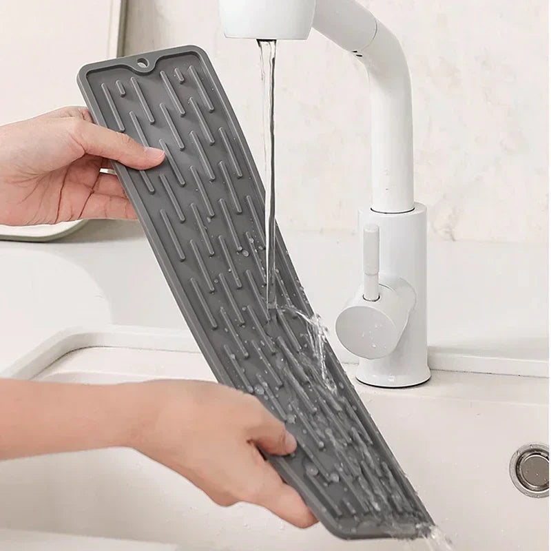 55/35cm Silicone Tableware Cushion Anti Slip Sink Tray Kitchenware Protection Mat Dish Drying Cushion Pad Storage Sink Drain Mat