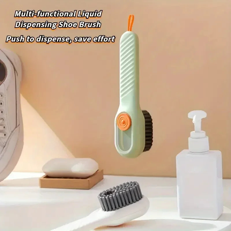 1pc Multi-function Automatic Spot Shoe Brush – Soft Hair Handheld Cleaning Tool