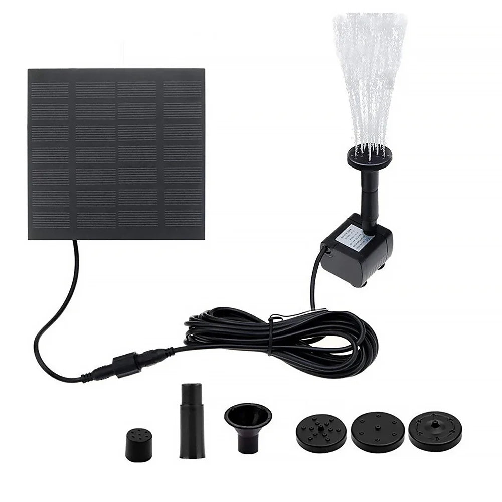 5W 5V Water Fountain Garden Decoration with Stake Solar Power Panel Water Pump Watering System Energy Saving Kits for Fish Tank